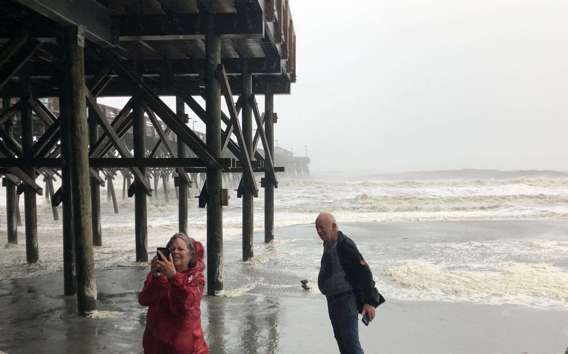 South Strand residents hit the beach as Dorian batters coast
